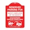 Signmission Reserved Parking for Safety Employee of the Month Unauthorized Vehicles Towed Away, RW-1824-23077 A-DES-RW-1824-23077 - alternate 1